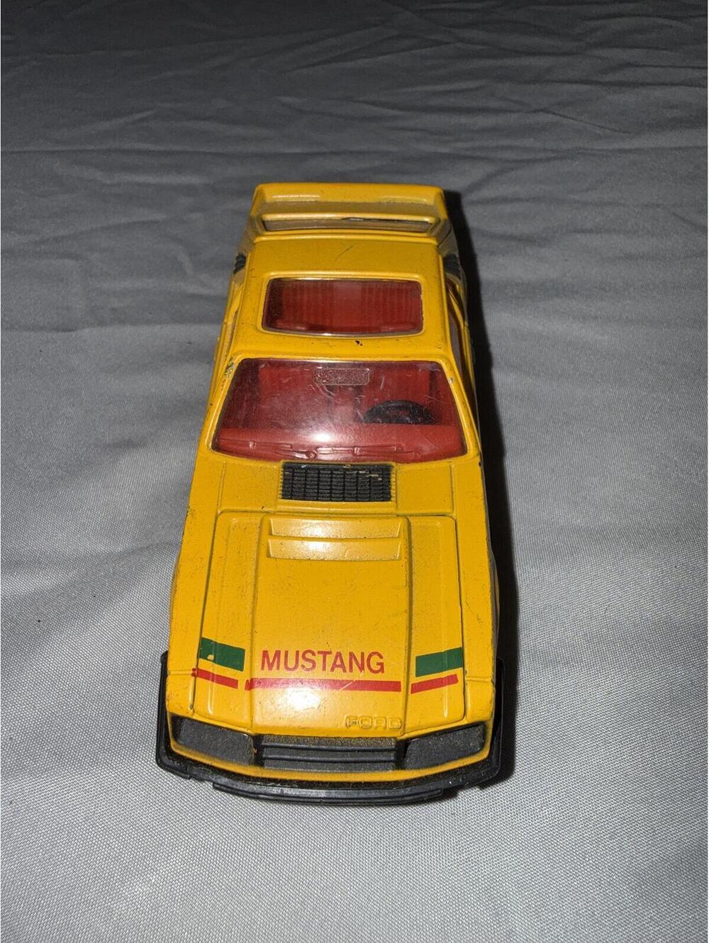 Vintage Corgi Ford Mustang Cobra Yellow Toy Car Model 370